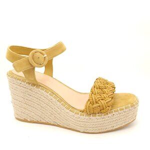 NEW Veronica Beard Reema Wedge Sandals Womens 11 Suede Boho Cottagecore Chic
